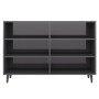 Sideboard aus glänzendem grauem Sperrholz 103,5x35x70 cm von vidaXL, Sideboards - Ref: Foro24-806048, Preis: 62,54 €, Rabatt: %