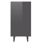 Aparador de madera contrachapada gris brillante 103,5x35x70 cm de vidaXL, Aparadores - Ref: Foro24-806048, Precio: 62,54 €, D...