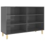 Glossy gray plywood sideboard 103.5x35x70 cm by vidaXL, Sideboards - Ref: Foro24-806039, Price: 70,95 €, Discount: %