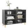 Glossy gray plywood sideboard 103.5x35x70 cm by vidaXL, Sideboards - Ref: Foro24-806039, Price: 70,95 €, Discount: %