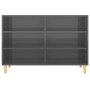 Glossy gray plywood sideboard 103.5x35x70 cm by vidaXL, Sideboards - Ref: Foro24-806039, Price: 70,95 €, Discount: %