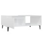 Glossy white plywood coffee table 90x60x35 cm by vidaXL, Coffee table - Ref: Foro24-806010, Price: 82,99 €, Discount: %