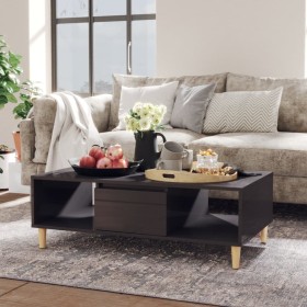 Glossy gray plywood coffee table 103.5x60x35 cm by vidaXL, Coffee table - Ref: Foro24-806021, Price: 59,25 €, Discount: %