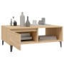 Mesa de centro madera contrachapada color roble 90x60x35 cm de vidaXL, Mesas de centro - Ref: Foro24-806007, Precio: 64,88 €,...