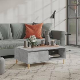 Concrete gray plywood coffee table 90x60x35 cm by vidaXL, Coffee table - Ref: Foro24-805999, Price: 53,99 €, Discount: %