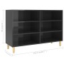 Hochglanzschwarzes Sperrholz-Sideboard 103,5 x 35 x 70 cm von vidaXL, Sideboards - Ref: Foro24-806038, Preis: 71,81 €, Rabatt: %