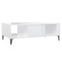 Couchtisch aus glänzend weißem Sperrholz, 103,5 x 60 x 35 cm von vidaXL, Couchtisch - Ref: Foro24-806028, Preis: 54,67 €, Rab...