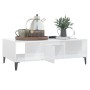 Glossy white plywood coffee table 103.5x60x35cm by vidaXL, Coffee table - Ref: Foro24-806028, Price: 54,57 €, Discount: %