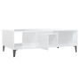 Couchtisch aus glänzend weißem Sperrholz, 103,5 x 60 x 35 cm von vidaXL, Couchtisch - Ref: Foro24-806028, Preis: 54,67 €, Rab...