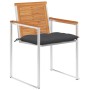 Garden chairs and cushions 6 units solid acacia wood by vidaXL, Garden chairs - Ref: Foro24-3078512, Price: 798,99 €, Discoun...