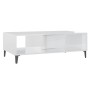 Glossy white plywood coffee table 103.5x60x35cm by vidaXL, Coffee table - Ref: Foro24-806028, Price: 54,57 €, Discount: %