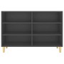 Graues Sperrholz-Sideboard 103,5 x 35 x 70 cm von vidaXL, Sideboards - Ref: Foro24-806033, Preis: 67,22 €, Rabatt: %