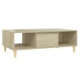 Oak-colored plywood coffee table 103.5x60x35 cm by vidaXL, Coffee table - Ref: Foro24-806016, Price: 54,99 €, Discount: %