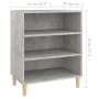 Aparador de madera contrachapada gris hormigón 57x35x70 cm de vidaXL, Aparadores - Ref: Foro24-806053, Precio: 43,99 €, Descu...