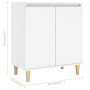 Sideboard mit weißen Sperrholzbeinen 60x35x70 cm von vidaXL, Sideboards - Ref: Foro24-806067, Preis: 81,61 €, Rabatt: %