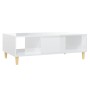 Glossy white plywood coffee table 103.5x60x35cm by vidaXL, Coffee table - Ref: Foro24-806019, Price: 74,16 €, Discount: %