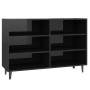 Glossy black plywood sideboard 103.5x35x70 cm by vidaXL, Sideboards - Ref: Foro24-806047, Price: 67,03 €, Discount: %