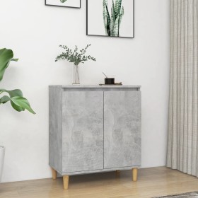 Aparador y patas madera contrachapada gris hormigón 60x35x70 cm de vidaXL, Aparadores - Ref: Foro24-806071, Precio: 68,99 €, ...