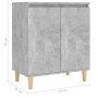 Concrete gray plywood sideboard and legs 60x35x70 cm by vidaXL, Sideboards - Ref: Foro24-806071, Price: 69,18 €, Discount: %