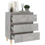 Aparador de madera contrachapada gris hormigón 60x35x69 cm de vidaXL, Aparadores - Ref: Foro24-806089, Precio: 77,37 €, Descu...