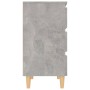 Aparador de madera contrachapada gris hormigón 60x35x69 cm de vidaXL, Aparadores - Ref: Foro24-806089, Precio: 77,37 €, Descu...