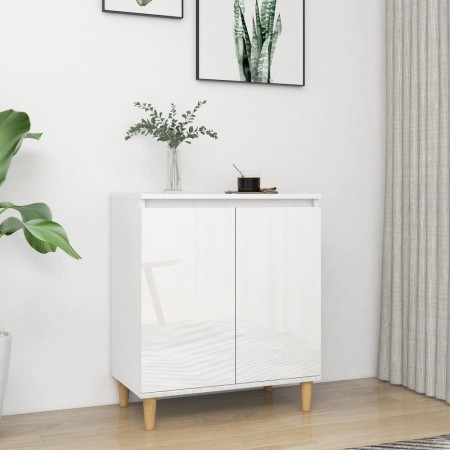 Sideboard and legs glossy white plywood 60x35x70 cm by vidaXL, Sideboards - Ref: Foro24-806073, Price: 79,10 €, Discount: %