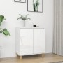 Sideboard and legs glossy white plywood 60x35x70 cm by vidaXL, Sideboards - Ref: Foro24-806073, Price: 79,10 €, Discount: %