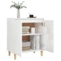 Sideboard and legs glossy white plywood 60x35x70 cm by vidaXL, Sideboards - Ref: Foro24-806073, Price: 79,10 €, Discount: %