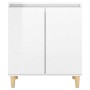 Sideboard and legs glossy white plywood 60x35x70 cm by vidaXL, Sideboards - Ref: Foro24-806073, Price: 79,10 €, Discount: %