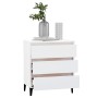 Weißes Sperrholz-Sideboard 60x35x69 cm von vidaXL, Sideboards - Ref: Foro24-806094, Preis: 84,99 €, Rabatt: %