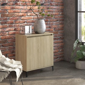 Aparador de madera contrachapada color roble Sonoma 60x35x70 cm de vidaXL, Aparadores - Ref: Foro24-806079, Precio: 61,99 €, ...