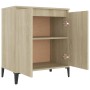 Aparador de madera contrachapada color roble Sonoma 60x35x70 cm de vidaXL, Aparadores - Ref: Foro24-806079, Precio: 60,90 €, ...