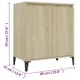 Aparador de madera contrachapada color roble Sonoma 60x35x70 cm de vidaXL, Aparadores - Ref: Foro24-806079, Precio: 60,90 €, ...