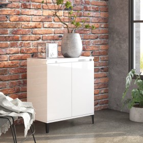 Glossy white plywood sideboard 60x35x70 cm by vidaXL, Sideboards - Ref: Foro24-806082, Price: 72,55 €, Discount: %