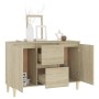 Aparador madera de ingeniería roble Sonoma 101x35x70 cm de vidaXL, Aparadores - Ref: Foro24-806106, Precio: 82,04 €, Descuent...