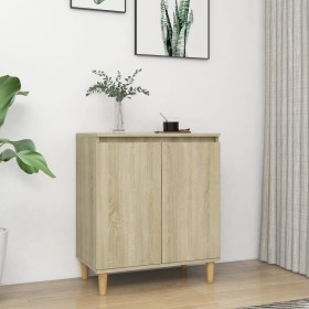 Aparador con patas madera contrachapada roble Sonoma 60x35x70cm de vidaXL, Aparadores - Ref: Foro24-806070, Precio: 65,49 €, ...