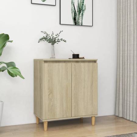 Aparador con patas madera contrachapada roble Sonoma 60x35x70cm de vidaXL, Aparadores - Ref: Foro24-806070, Precio: 65,49 €, ...