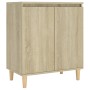 Aparador con patas madera contrachapada roble Sonoma 60x35x70cm de vidaXL, Aparadores - Ref: Foro24-806070, Precio: 65,49 €, ...