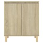 Aparador con patas madera contrachapada roble Sonoma 60x35x70cm de vidaXL, Aparadores - Ref: Foro24-806070, Precio: 65,49 €, ...