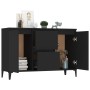 Aparador de madera contrachapada negro 104x35x70 cm de vidaXL, Aparadores - Ref: Foro24-806113, Precio: 88,73 €, Descuento: %