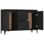 Schwarzes Sperrholz-Sideboard 104x35x70 cm von vidaXL, Sideboards - Ref: Foro24-806113, Preis: 88,73 €, Rabatt: %