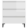 Glossy white plywood sideboard 60x35x69 cm by vidaXL, Sideboards - Ref: Foro24-806100, Price: 90,99 €, Discount: %