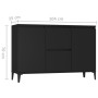 Aparador de madera contrachapada negro 104x35x70 cm de vidaXL, Aparadores - Ref: Foro24-806113, Precio: 88,73 €, Descuento: %