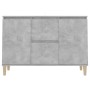 Concrete gray engineered wood sideboard 101x35x70 cm by vidaXL, Sideboards - Ref: Foro24-806107, Price: 79,50 €, Discount: %