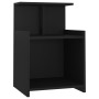 Black plywood nightstand 40x35x60 cm by vidaXL, Nightstands - Ref: Foro24-806177, Price: 33,32 €, Discount: %