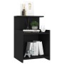 Black plywood nightstand 40x35x60 cm by vidaXL, Nightstands - Ref: Foro24-806177, Price: 33,32 €, Discount: %