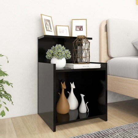 Bedside tables 2 units plywood black 40x35x60 cm by vidaXL, Nightstands - Ref: Foro24-806178, Price: 59,93 €, Discount: %