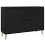 Aparador de madera ingeniería negro 101x35x70 cm de vidaXL, Aparadores - Ref: Foro24-806104, Precio: 85,37 €, Descuento: %