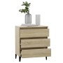 Aparador de madera contrachapada color roble Sonoma 60x35x69 cm de vidaXL, Aparadores - Ref: Foro24-806097, Precio: 65,42 €, ...