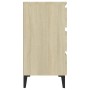 Aparador de madera contrachapada color roble Sonoma 60x35x69 cm de vidaXL, Aparadores - Ref: Foro24-806097, Precio: 65,42 €, ...